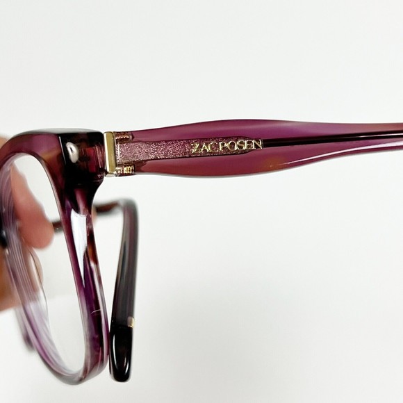 ZAC POSEN Deeda EYEGLASSES Frame Purple TORTOISE Cat Eye 51-17-135 Full Rim main image 4